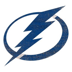 NHL Tampa Bay Lightning Distressed Logo Cutout Sign - 1 of 1