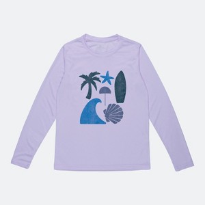 Vapor Apparel UPF 50+ UV Sun Protection Toddler Long Sleeve Rash Guard Swim Shirt - 1 of 4