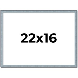 PosterPalooza | Textured Blue Picture Frame - UV Acrylic, Backing Board, Hanging Hardware Included - 1 of 4