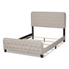 Annalisa Fabric Upholstered Button Tufted Panel Bed - Baxton Studio - image 3 of 4