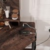Corner Vanity Desk and Stool, Corner Makeup Vanity with Light Bulbs Mirror Charging Station and Cabinet for Bedroom - 4 of 4