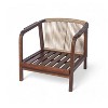 NicBex Outdoor Lounge Chairs with Cushions, 28" Teak Frame & Woven Back, Deep Seat Patio Furniture, Garden - 4 of 4