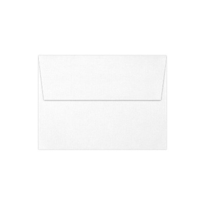 LUX A7 Invitation Envelopes 5 1/4 x 7 1/4 50/Box White Linen 4880-WLI-50