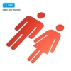 Unique Bargains Self-Adhesive Decor Office Business Men Women Restroom Sign 1 Set - 3 of 4