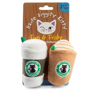 Haute Diggity Kitty by Haute Diggity Dog Meowbucks (2 coffee cups) Crinkle Cat Toy with Catnip - 1 of 1