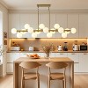 BAOURE Mid Century Modern Sputnik Chandelier, 16-Light Chandeliers over Table, Linear Chandelier Dining Room Light Fixture - 2 of 4