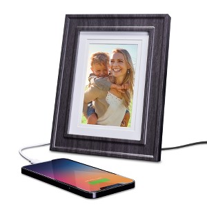 iHome Picture Frame with 3 USB Chargers, Accommodates 5x7 or 4x6 Photos (iPF30) - 1 of 4