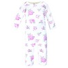 Hudson Baby Infant Girl Cotton Coveralls, Basic Pink Floral - 3 of 4