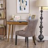 ORRD Mid-Century Modern Writing Desk, 40 Inch Computer Table with Large Drawer & Storage for Home Office, Brown - 2 of 4