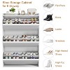 Shoe Cabinet with 3 Flip Drawers, Wooden Shoe Organizer with Adjustable Shelf - 4 of 4