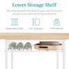 Best Choice Products 3-Piece Modern Dining Set, Square Table & Chairs Set w/ Steel Frame, Built-In Storage Rack - 4 of 4
