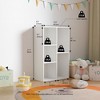 HOMLUX 5 Cube Storage Bookshelf Kids Toy Organizer Horizontal Vertical, White - 3 of 4