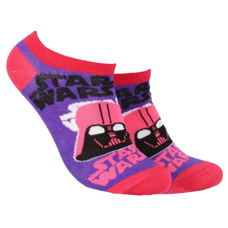 Disney Star Wars Darth Vader Join The Empire No-Show Ankle Socks 5 Pair Multicoloured, 3 of 7