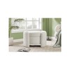 Meridian Furniture,Horizon Boucle Fabric Ottoman - 2 of 4