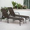 Courtyard Casual Santa Fe Wicker Aluminum Chaise Lounge  Price Set of 2 - 2 of 4