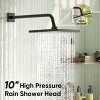 Itopfox Matte Black Shower Faucet Set with 10-Inch Rain Head and Handheld Spray, 2-Way Valve Kit for Modern Bathroom - 3 of 4