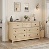 ODK Dresser for Bedroom, Modern Wood Dresser with Ring Pull Handles, Chest of Drawer, Storage Organizer for Living Room, Entryway - 4 of 4
