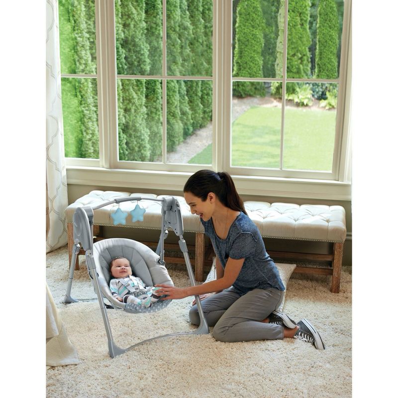 Graco Slim Spaces Compact Baby Swing, 6 of 10
