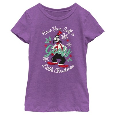 Girl's Mickey & Friends Have A Goofy Christmas T-Shirt
