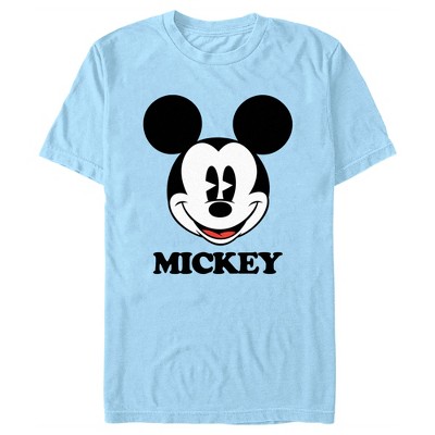 Men's Mickey & Friends Distressed Rainbow Friends T-shirt - Light Blue -  Medium : Target