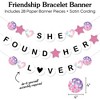 Big Dot of Happiness She Found Her Lover Banner, Eras Bachelorette Party Decorations, Large Bridal Shower Friendship Bracelet Banners, 28 Pieces - 3 of 4