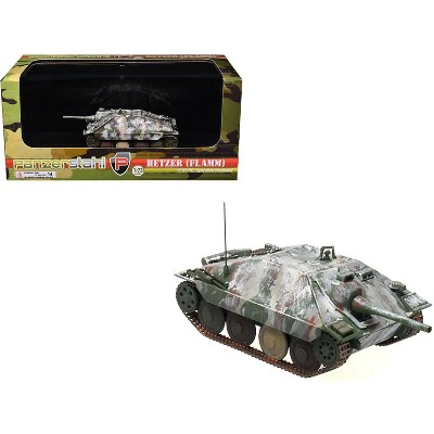 HHetzer Tank Destroyer "17th SS Panzergrenadier Division, Operation Nordwind" German Army 1/72 Die Cast Model by Panzerstahl