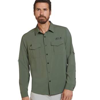 Jockey Men's Outdoors Short Sleeve Fishing Shirt M Limelight : Target