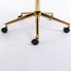 CAVINAS Swivel Home Office Chair Adjustable Desk Chair Faux Fur Vanity Chair with Enlarged Metal Base for Living Room, Home Office - 4 of 4
