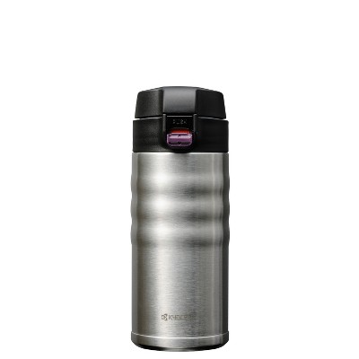 Kyocera Stainless Steel 12 Ounce Flip Top Ceramic Insulated Travel Mug