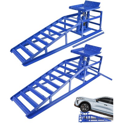 5 Ton Hydraulic Car Ramps, Adjustable 9.3-14 Inch Vehicle Lift Ramps for Cars/SUVs/Trucks