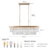 BAOURE Gold Crystal Chandeliers 11-Light Contemporary Ceiling Pendant Light Fixture for Kitchen Island Living Room - 2 of 4