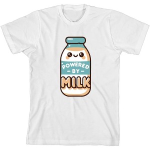 "Powered By Milk" Youth Crew Neck Short Sleeve Tee - 1 of 2