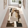 Modern Abstract Indoor Area Rug Low Pile Non Slip Soft Carpet For Living Room Bedroom Washable Foldable Rugs Office Rome Decor - 2 of 4
