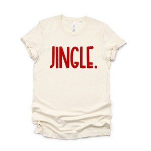 Simply Sage Market Women's Jingle Bold Puff Print Short Sleeve Graphic Tee - 1 of 4
