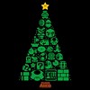 Men's Nintendo Christmas Tree Mosaic T-Shirt - 2 of 4