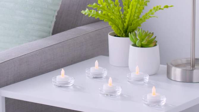 12ct Twist-Flame LED Tealight Candles White - Room Essentials&#8482;, 5 of 8, play video