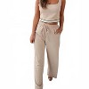 Women's Contrast Stripe Elastic Waist Pant - Edit by Nine - 3 of 4