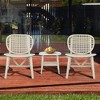3 Piece Outdoor Patio Furniture Set, Conversation Bistro Set with Coffee Table & 2 Chair,Patio Table Chair Set for Balcony Backyard - 2 of 4