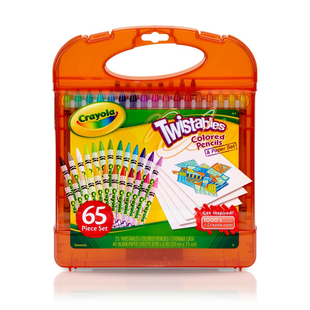 UPC 071662952259 product image for Crayola Twistables 65pc Colored Pencils & Paper Set | upcitemdb.com