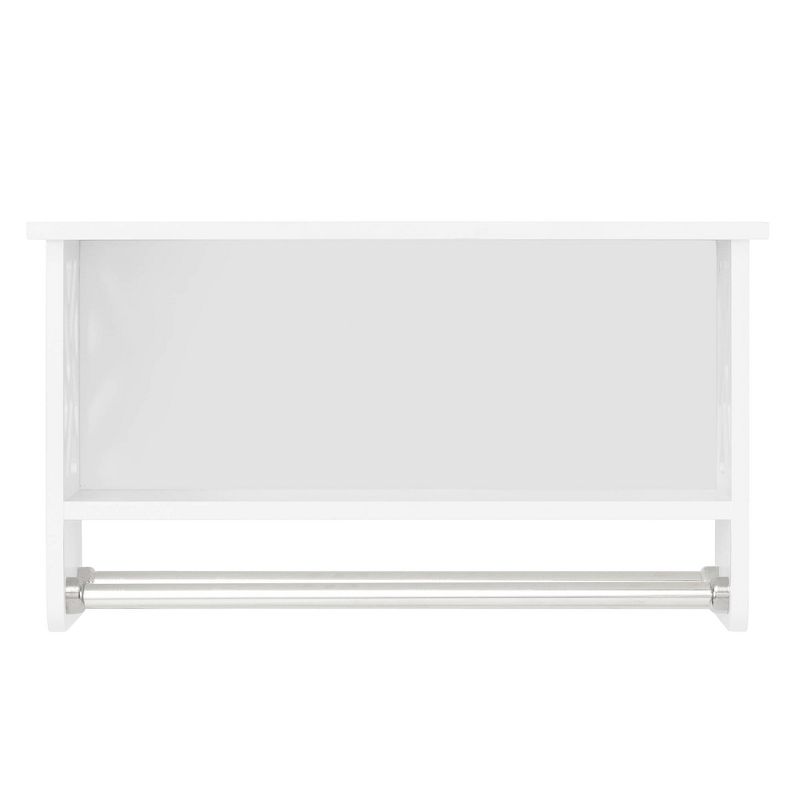 Coventry Bath Shelf with Two Towel Rods White - Alaterre Furniture, 4 of 8