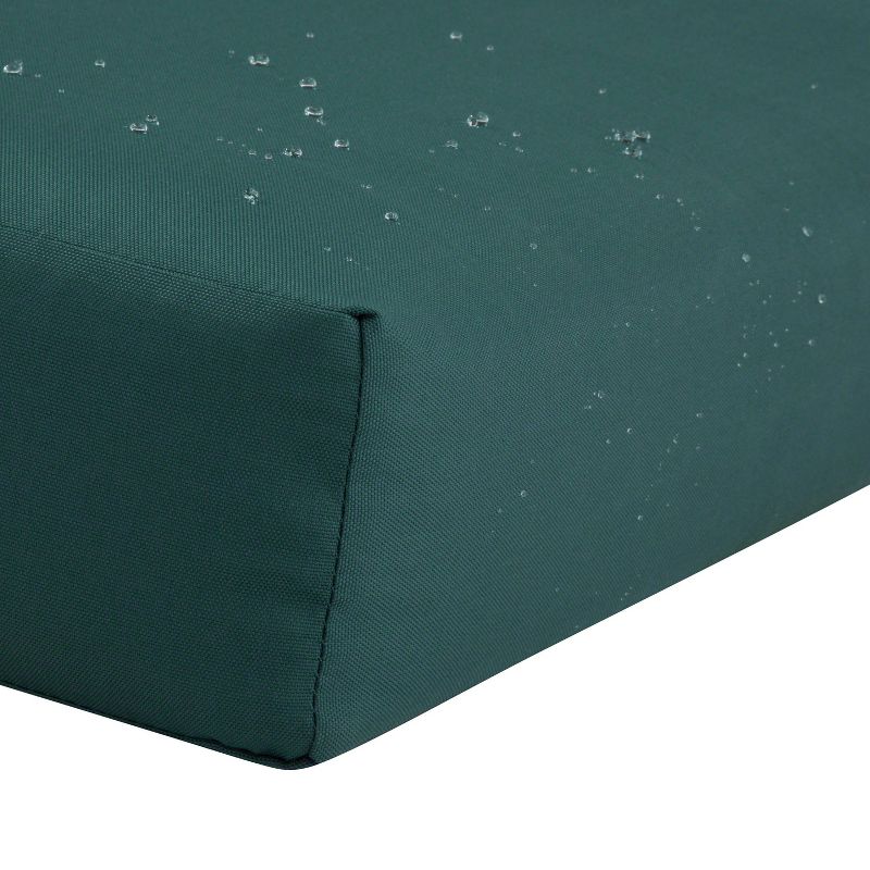 25&#34; x 22&#34; x 4&#34; Ravenna Water-Resistant Patio Back Cushion Mallard Green - Classic Accessories, 6 of 13
