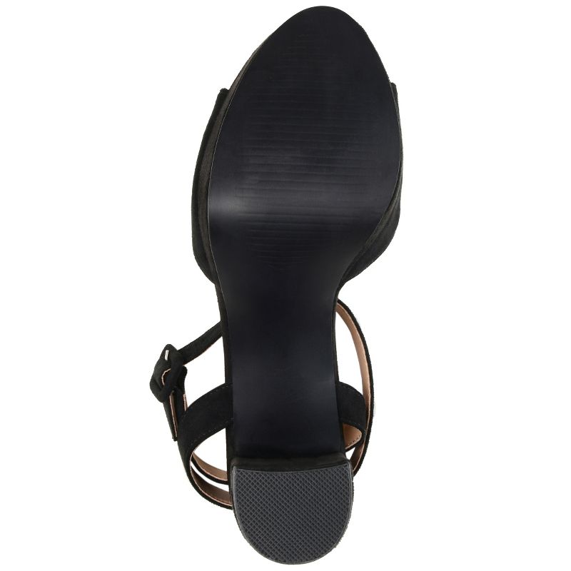 Journee Collection Womens Medium and Wide Width Nairri Vegan Leather Platform Heel Sandals, 6 of 11
