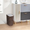 KTMBDW 2.6 Gallons Wicker Waste Basket - Bathroom Garbage Can with a Lid - Bathroom Trash Can Boho Style with Lid for Household, Kitchen - 3 of 4