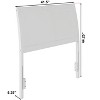 AFI Furnishings Portland Twin Headboard with Turbo Charger in White - 2 of 4