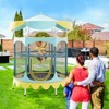 Infans 64" Kids Trampoline w/ Detachable Canopy Safety Enclosure Net Foam Handle Yellow - 4 of 4