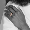 Black Bow Jewelry 5mm 14K Rose, White, or Yellow Gold Half Round Milgrain Standard Band - 4 of 4