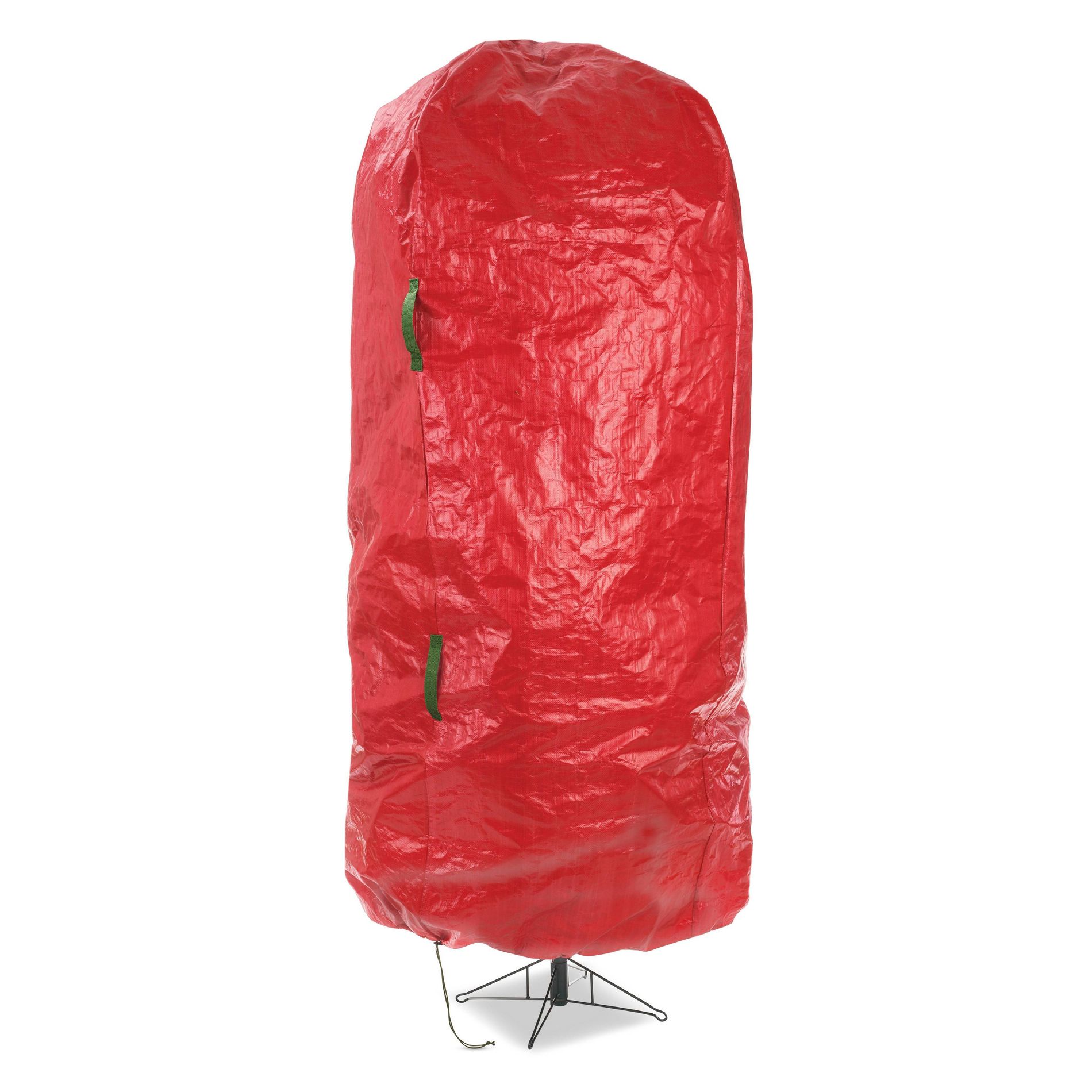 Whitmor Christmas Standing Tree Bag: Red Plastic Storage for Trees, 90" Height, 163.33 Volume Capacity