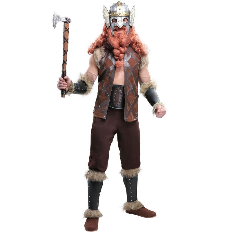 HalloweenCostumes.com Men's Viking Barbarian Costume, 3 of 4