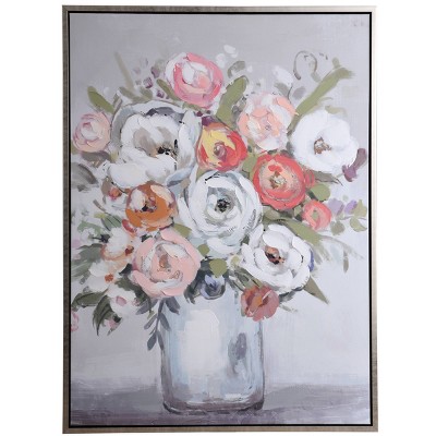 Helena Poses Glass Jar Unframed Wall Canvas - StyleCraft