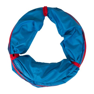 Pacific Play Tents 9-Foot Blue and Red Kids Play Tunnel
